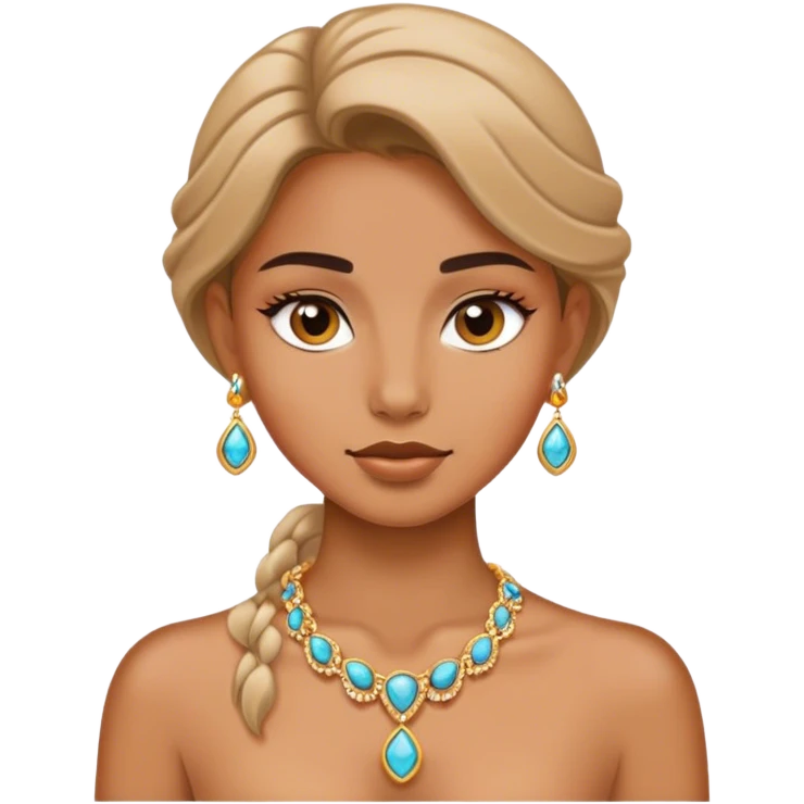 girl in jewelry portrait emoji