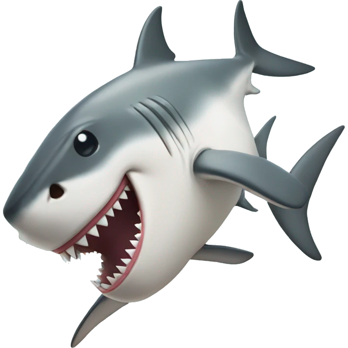 A shark being very silly  emoji