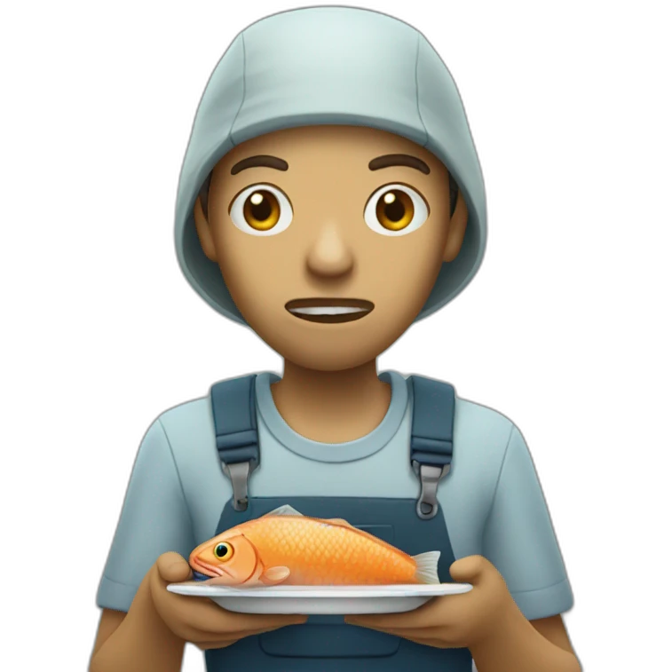 fish-eating-person emoji