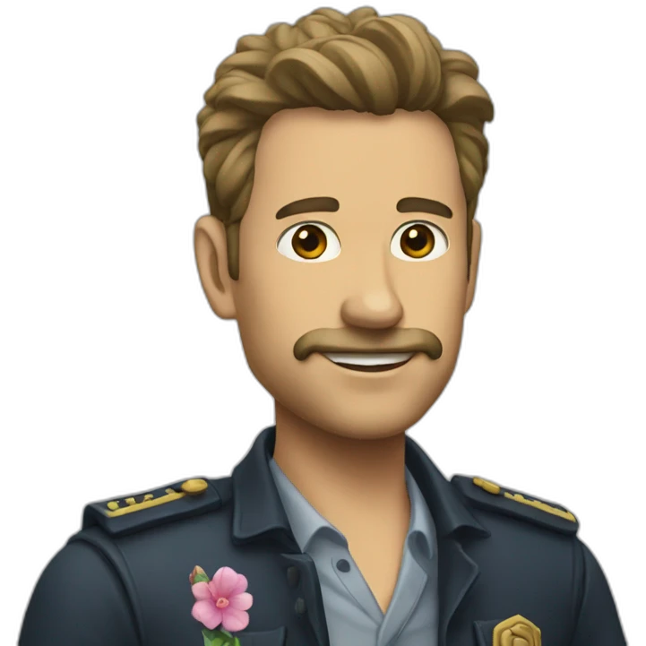 Repartidor flores emoji