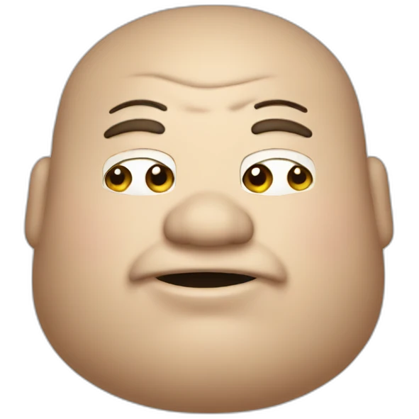 Fat Man with a can emoji
