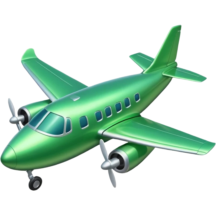 Green plane emoji