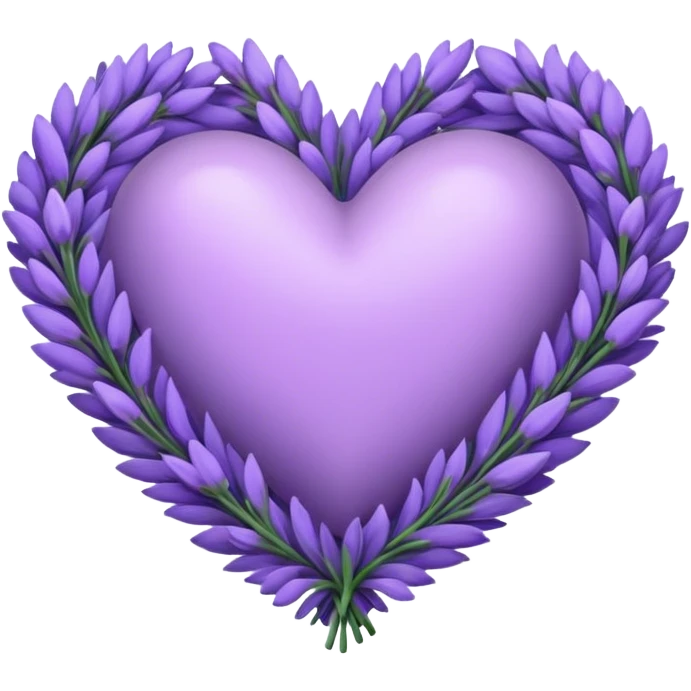 Lavender colored heart emoji