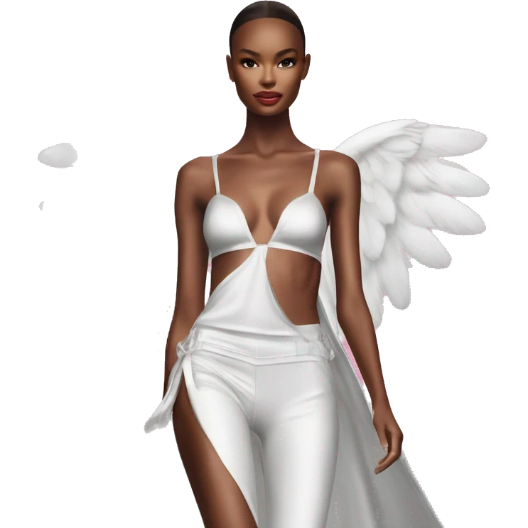 victoria’s secret angel on a runway emoji