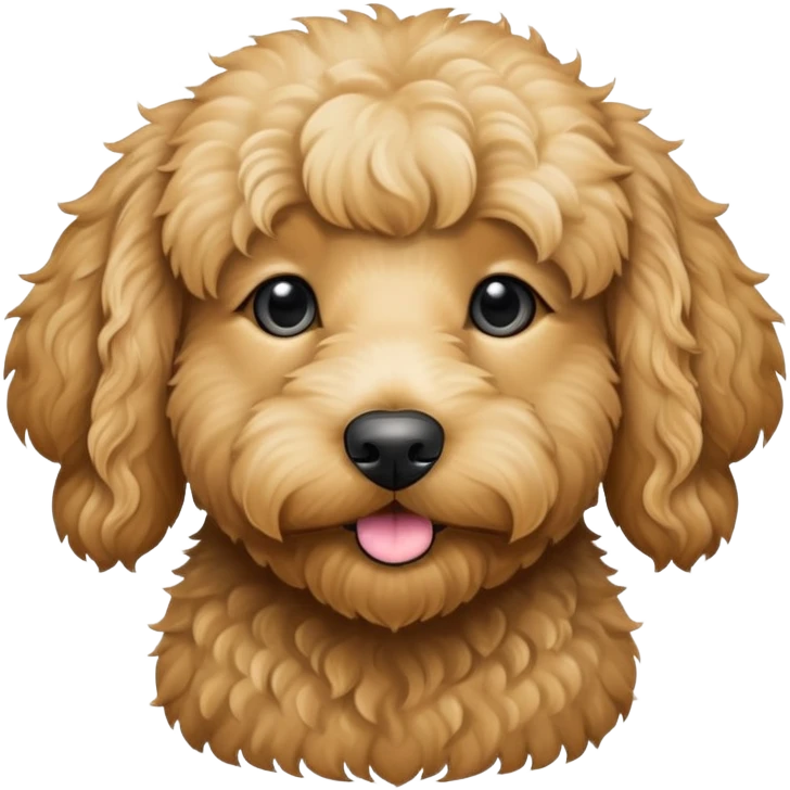 Black goldendoodle  emoji