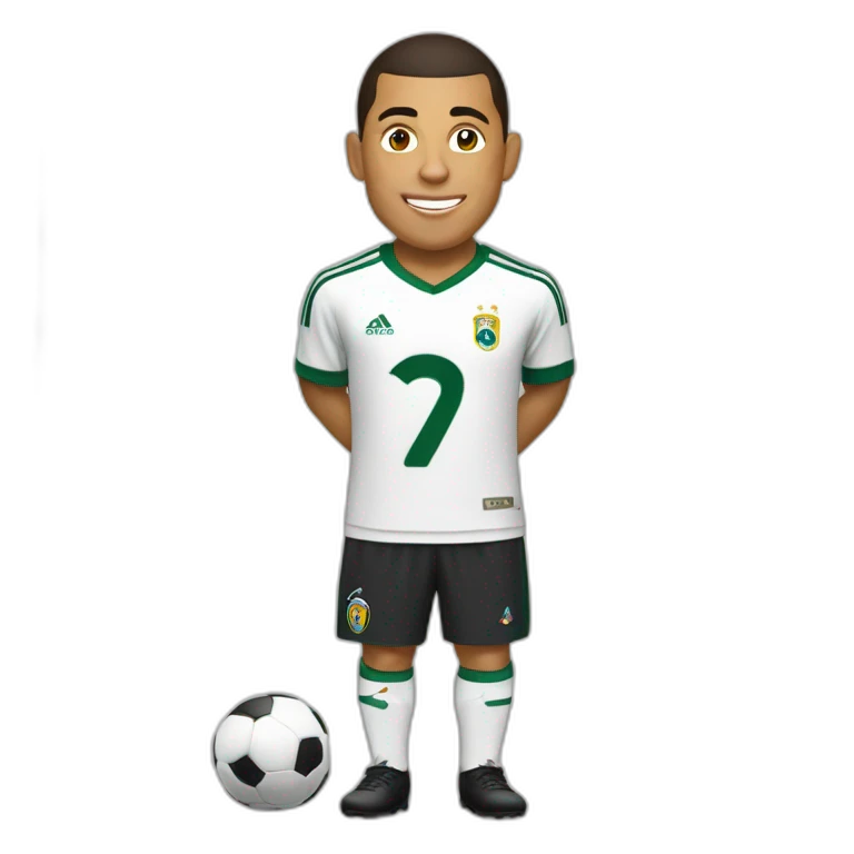 Ronaldo sur une chèvre emoji