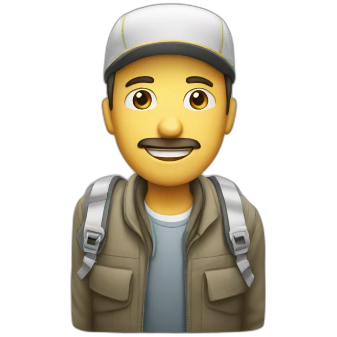 Travel plane man emoji