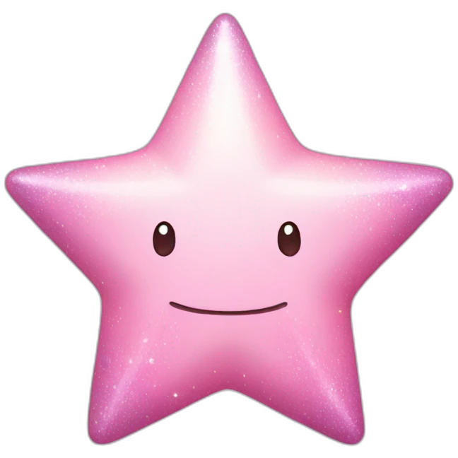 pastel pink star sparkle emoji