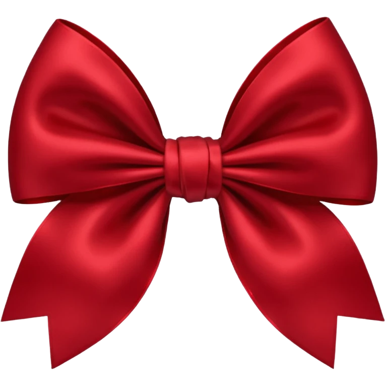 dark red bow emoji