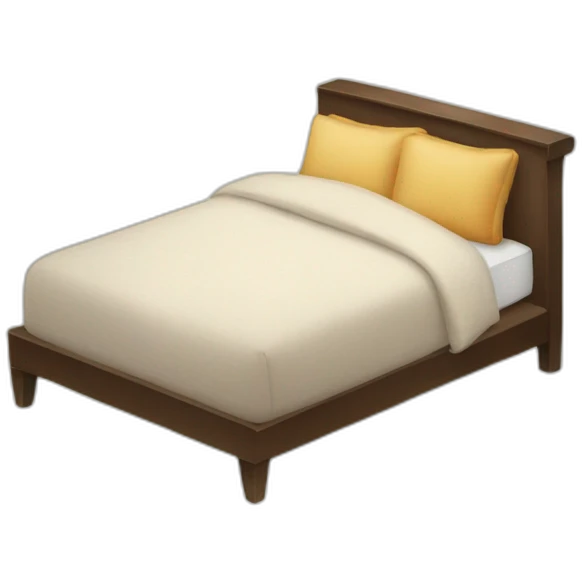 cozy bed emoji