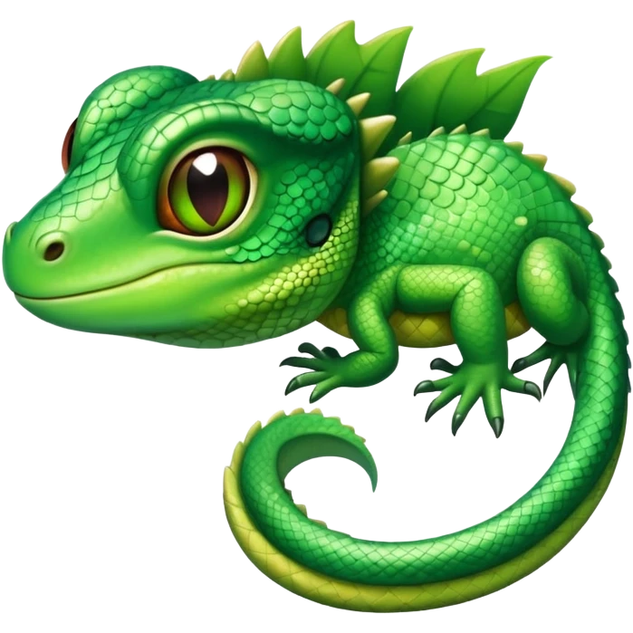 Lizard heart eyes emoji
