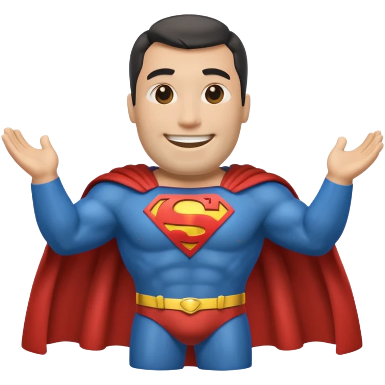 a moai emoji with a superman cape with the original face or the moai emoji with a super man saving people vibe like the superman there is some man waiting in the sky meme but the moai emoji