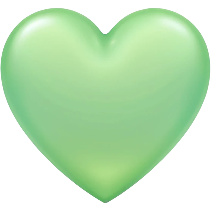 Pastel green heart emoji