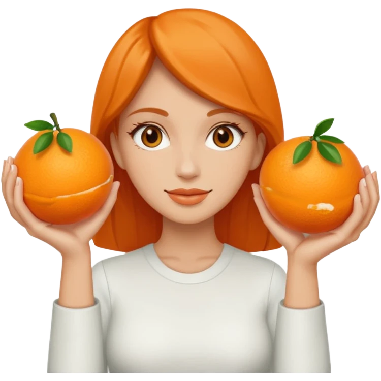 👱‍♀️🍊🍊 emoji