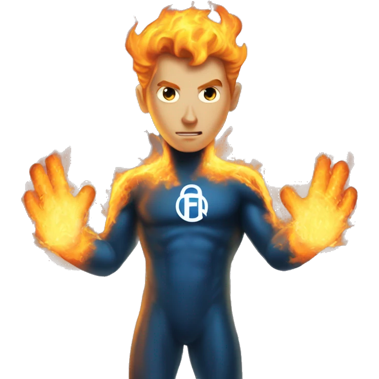 Marvel human torch  emoji