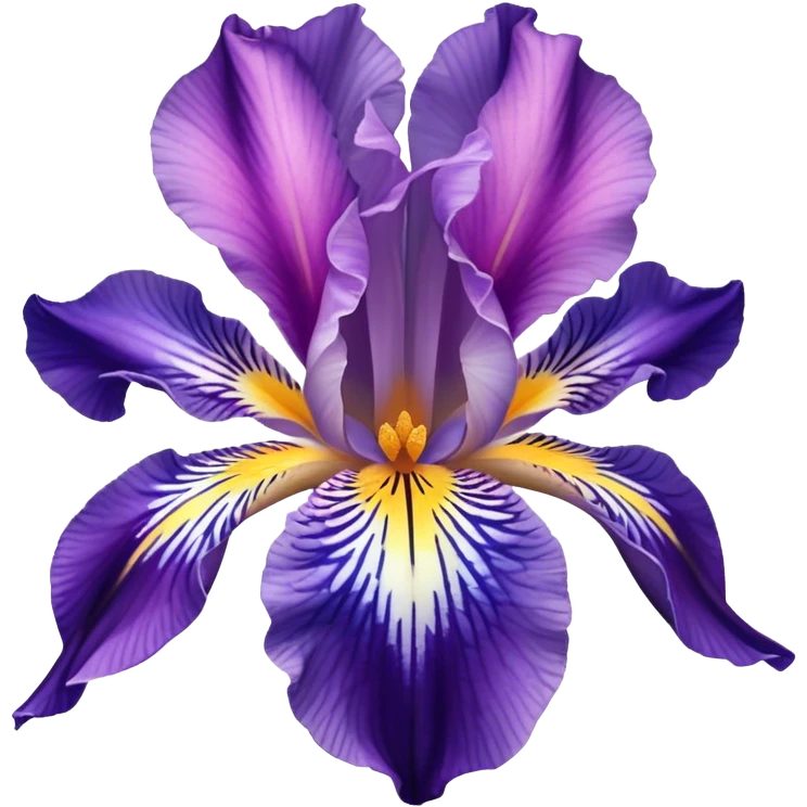 Iris flower lila pink blue emoji