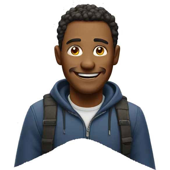 crazy man with a salt pile, smiling emoji