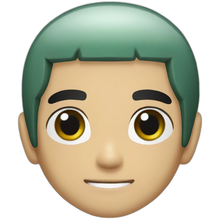 ROCK LEE FROM NATURTO WITH BLACK HAIR emoji