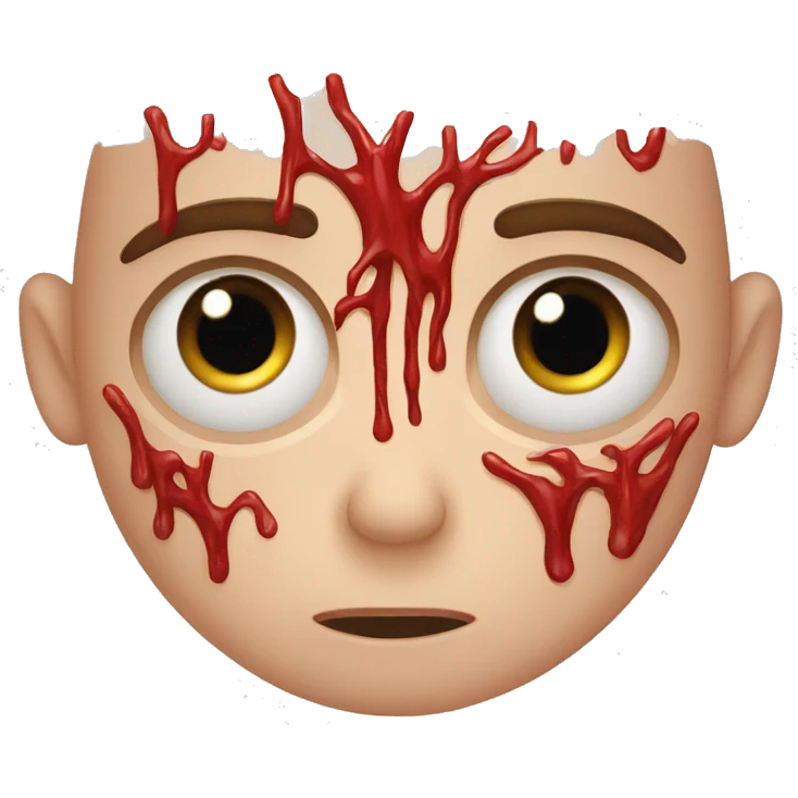 irritated red relaxed blood vessels eyes emoji