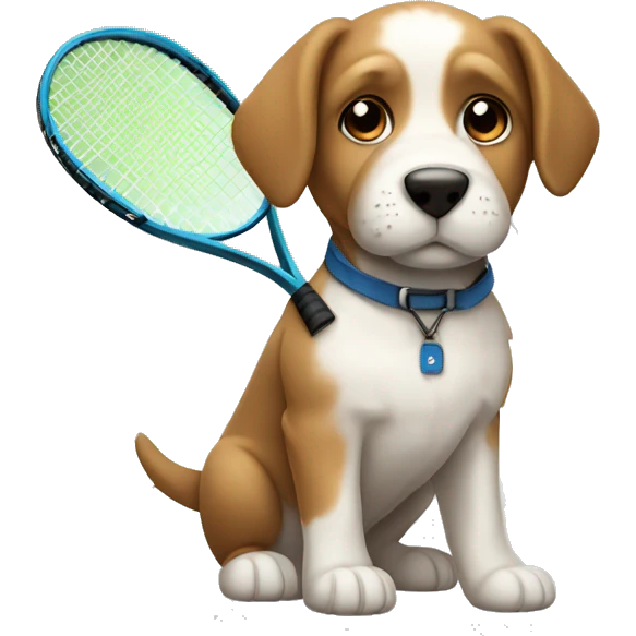 PLAY TENNIS PUPPY emoji