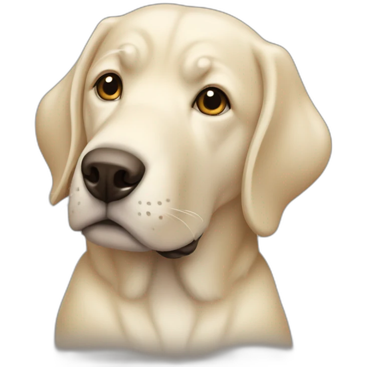 white beige labdrador emoji