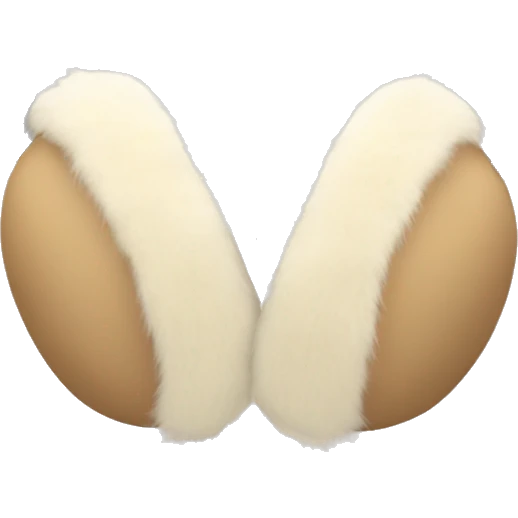 beige fur earmuffs emoji
