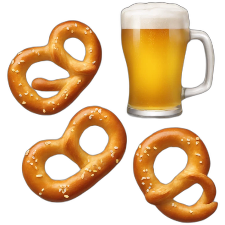 pretzels and beer emoji