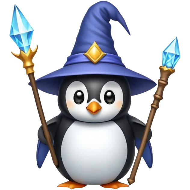 Penguin Wizard emoji