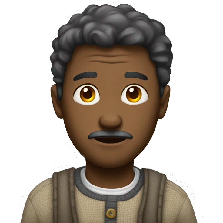 poor man with old clothes emoji