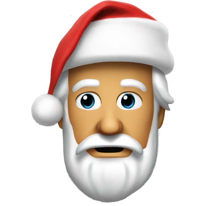 Donald Trump with a Santa Claus hat emoji