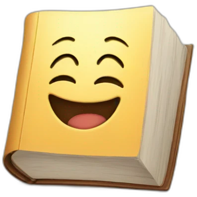 a happy Book  emoji