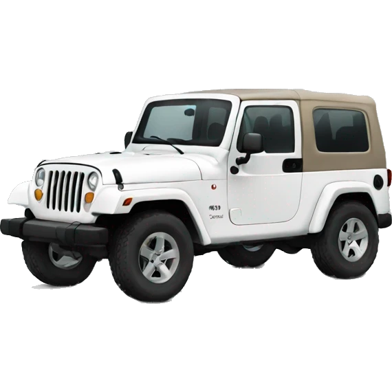 White jeep emoji
