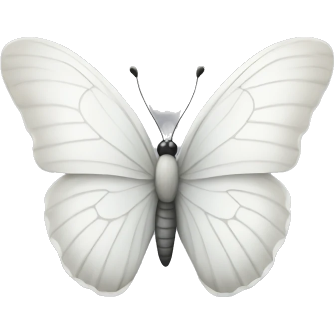 White butterfly emoji