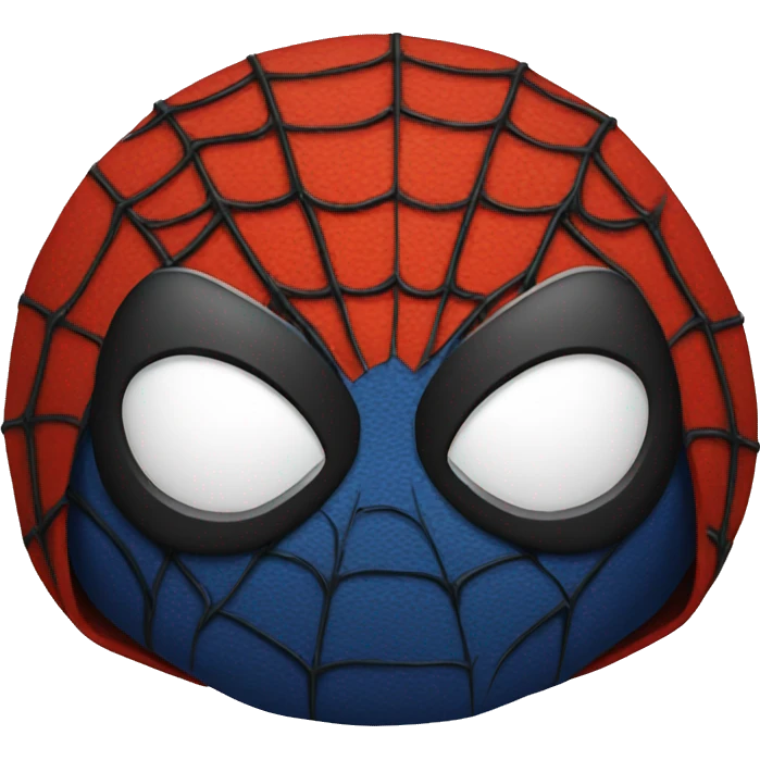 Black spider man head  emoji