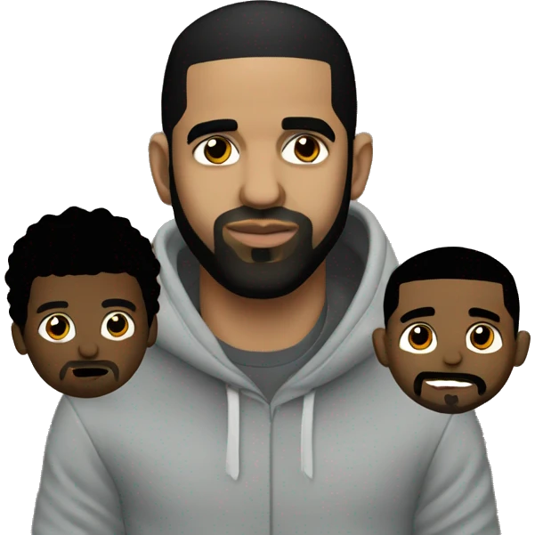 Drake with Kendrick Lamar  emoji