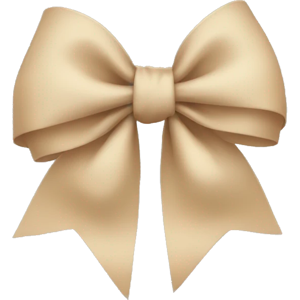 Beige bow    emoji