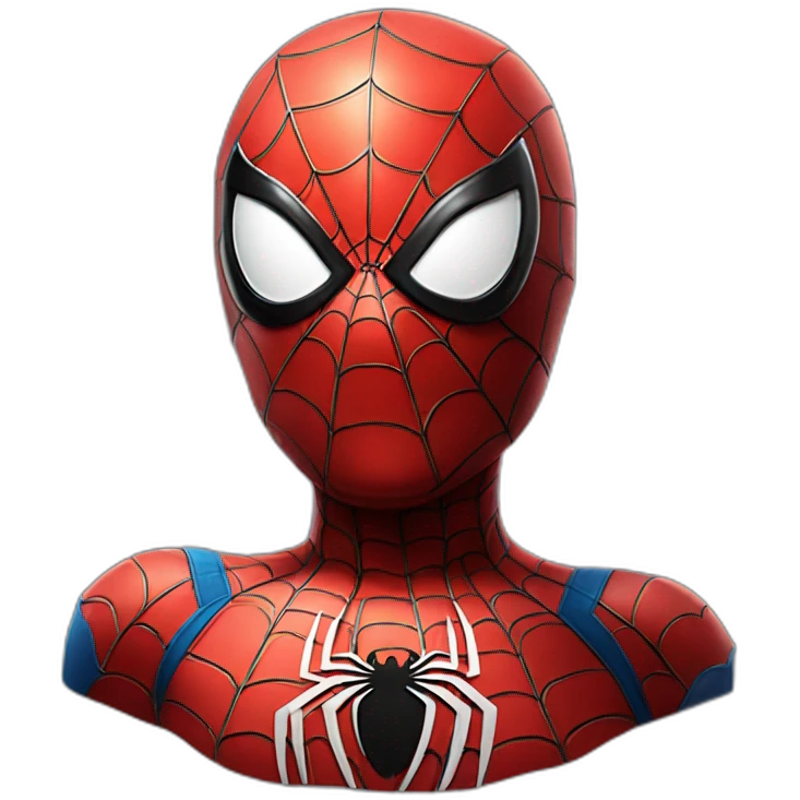 cute spiderman bust emoji