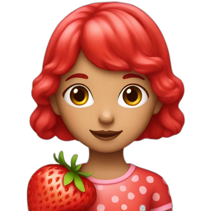 strawberry girl  emoji