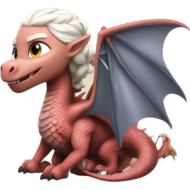 Daenerys Targaryen on a dragon emoji