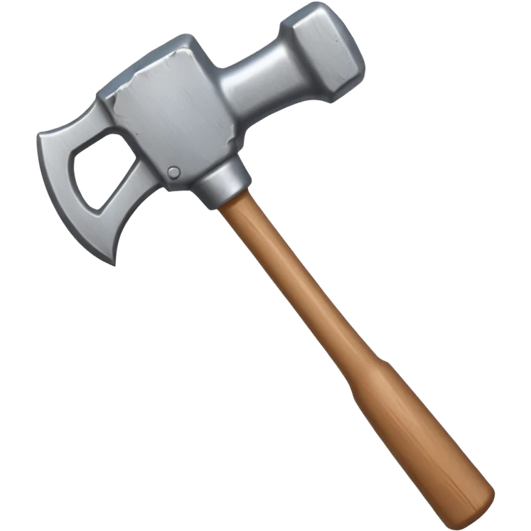 hand holding a hammer emoji