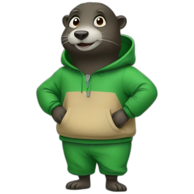 mole in a green clothes emoji