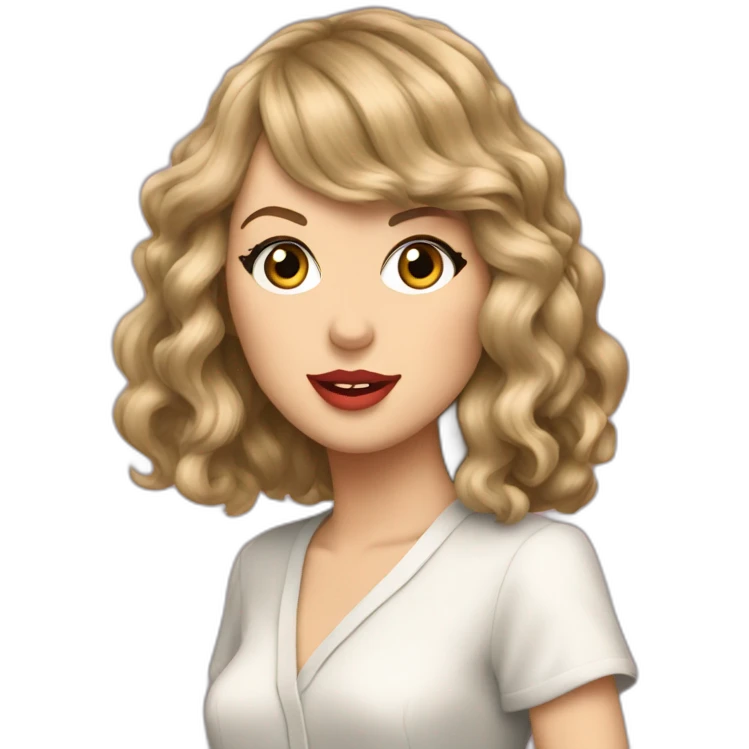 Taylor Swift qui chante emoji