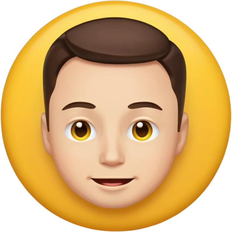 Elon Musk as an emoji, winking, no text emoji
