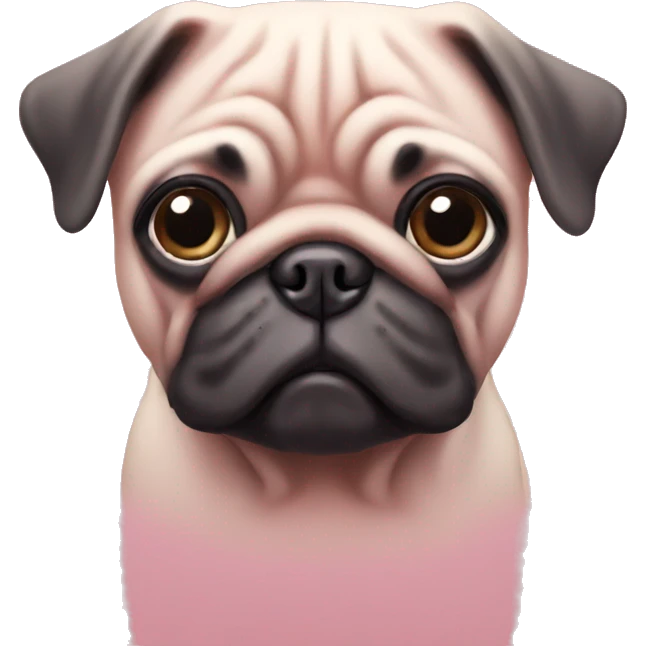 Pink Pug  emoji