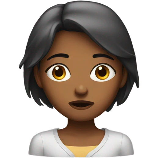 girl disappointed  emoji