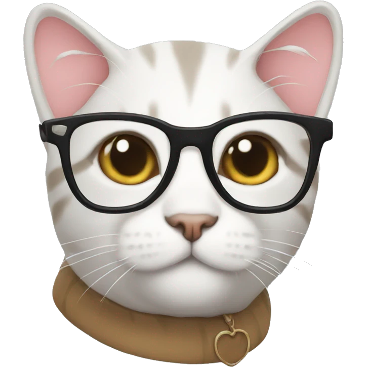 Cat With glasses emoji