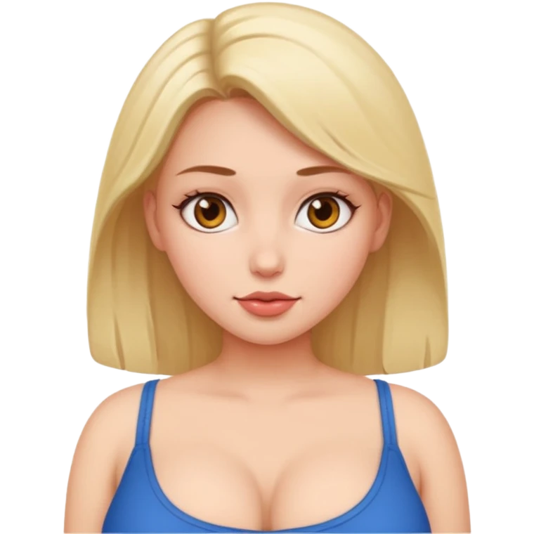 A girl with big boobs emoji