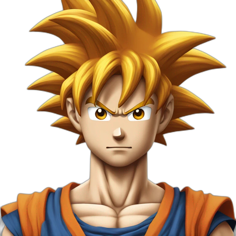 son goku dans le style d'origine emoji