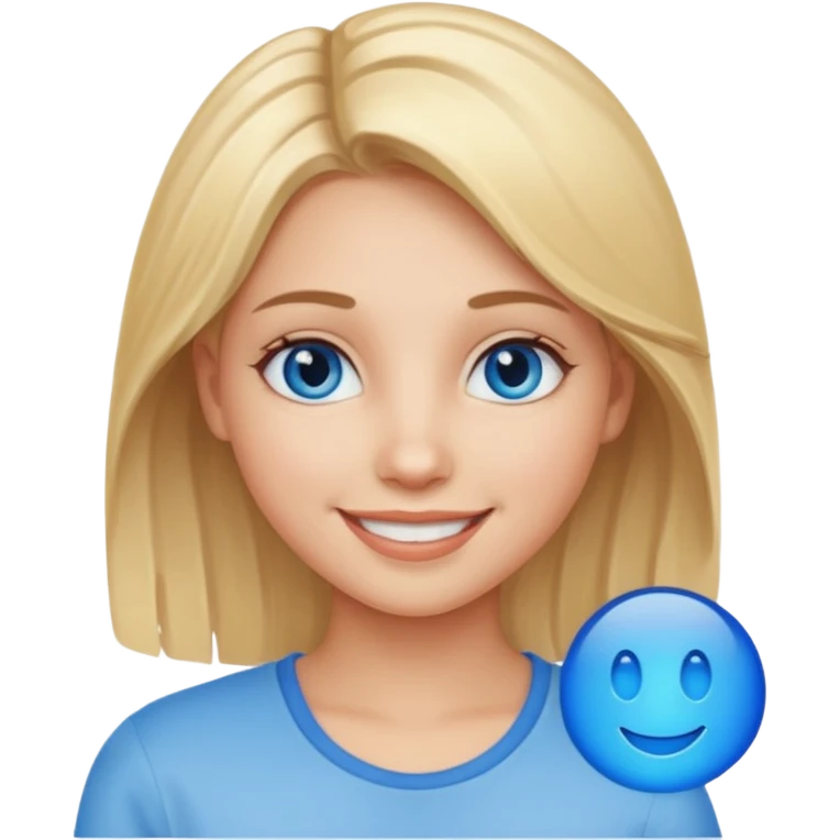 girl with blond hightlight  emoji emoji