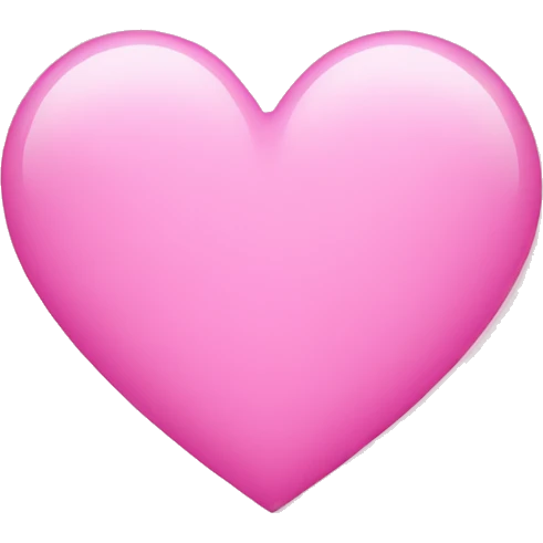 Pink light heart emoji